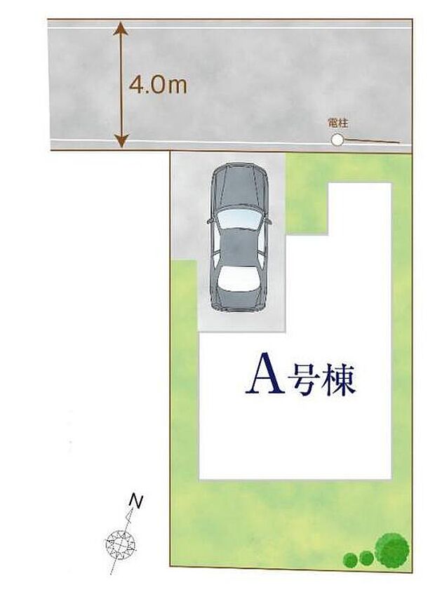 ≪全体区画図≫
・京成松戸線「みのり台」駅まで徒歩8分
・大切なお車を雨や風から守るビルトインガレージ完備☆