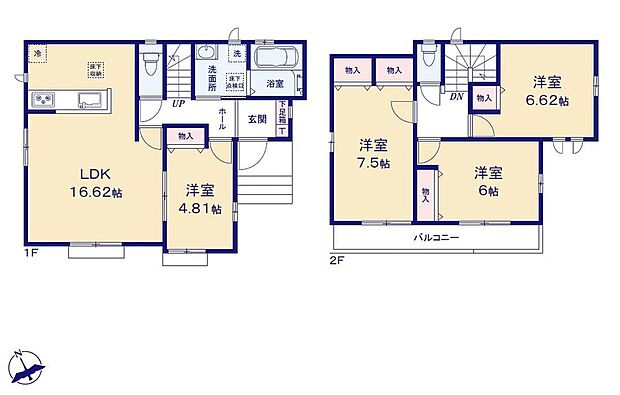 (A号棟)、価格3790万円、4LDK、土地面積105.29m2、建物面積97.09m2