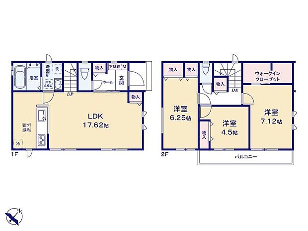 (A号棟)、価格4590万円、3LDK、土地面積83.82m2、建物面積87.77m2