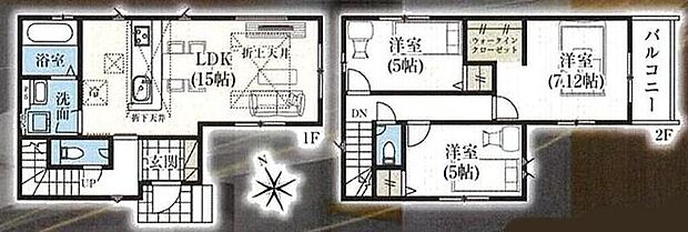 (2号棟)、価格3990万円、3LDK、土地面積83.11m2、建物面積80.52m2