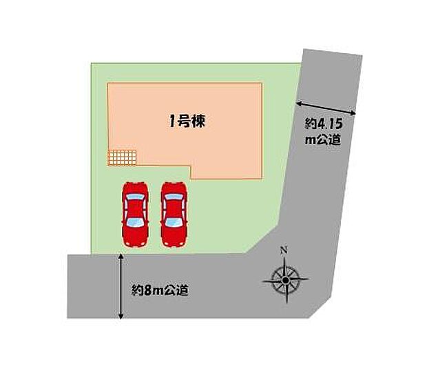 カースペース2台分ございますので、家族分の自転車を駐輪したり、来客用の駐車スペースとしてもお使いいただけます♪