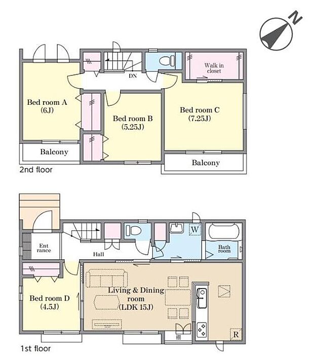 (B号棟)、価格4290万円、4LDK、土地面積117.13m2、建物面積95.63m2