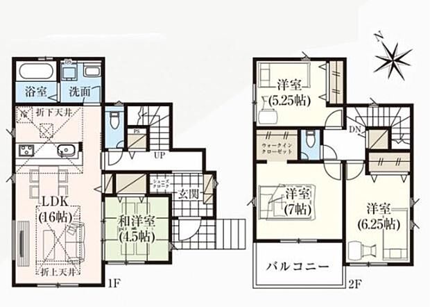 (1号棟)、価格3990万円、4LDK、土地面積165.2m2、建物面積98.94m2