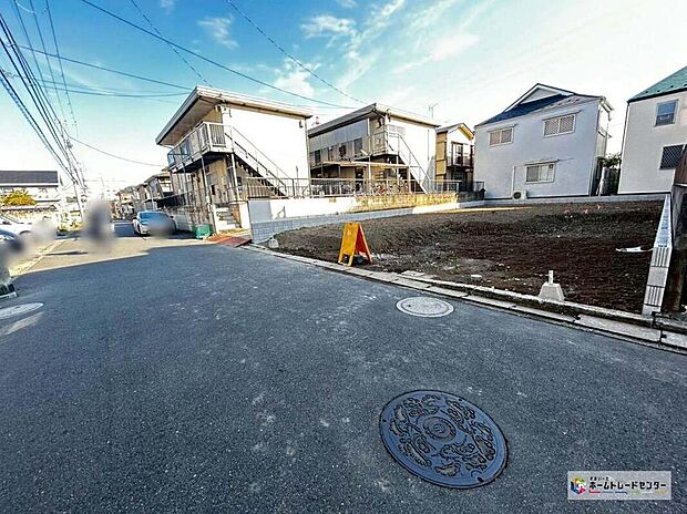 【現地外観写真】休日にご家族揃ってご見学はいかがでしょうか♪実際の現地を見てみると図面などではわからない、新たな発見もありますのでまずはお気軽にお問い合わせください♪