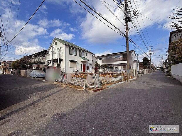 【現地外観写真】休日にご家族揃ってご見学はいかがでしょうか♪実際の現地を見てみると図面などではわからない、新たな発見もありますのでまずはお気軽にお問い合わせください♪