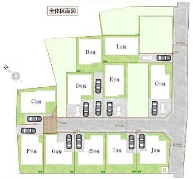 【全体区画図】JR武蔵野線「市川大野」駅まで徒歩６分！通勤通学に便利な立地♪