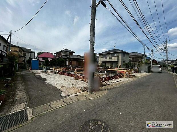 【現地外観写真】休日にご家族揃ってご見学はいかがでしょうか♪実際の現地を見てみると図面などではわからない、新たな発見もありますのでまずはお気軽にお問い合わせください♪