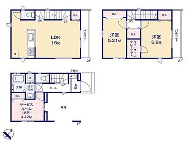 ◇2面採光の納戸ルーム完備♪収納付きで居室としても利用可◎
◇主寝室のWICをはじめ、随所に豊富な収納スペースを確保☆
◇2階と3階に広々バルコニー有♪開放的でお洗濯も快適◎ 