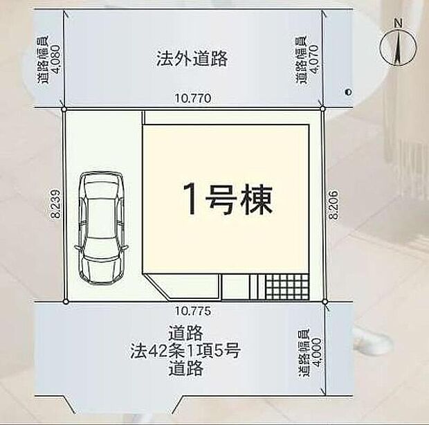 【全体区画図】カースペース付き☆小学校歩3分で小さなお子様の通学にも安心です◎徒歩10分圏内にスーパー、コンビニ、ドラッグストアがあり日々のお買い物にも便利です♪