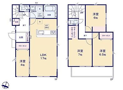☆対面式キッチンからは、リビングにいるご家族の様子が一目で分かります。
☆統一感あるインテリアを楽しめる全洋室プランの４LDK！
☆晴れた日にはたっぷりのお洗濯ものを干すことができるバルコニー。 