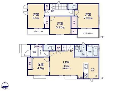 ☆統一感あるインテリアを楽しめる全洋室プランの４LDK！
☆各居室に収納を備えているため、収納家具を増やさず室内をすっきり使えます 