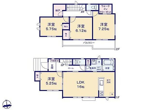 【4LDK+S】☆お洋服の多い女性に人気です!大収納のウォークインクローゼットがあるなんて素敵です♪
☆通風・採光を考慮し、細部までこだわった開放感溢れる家。
