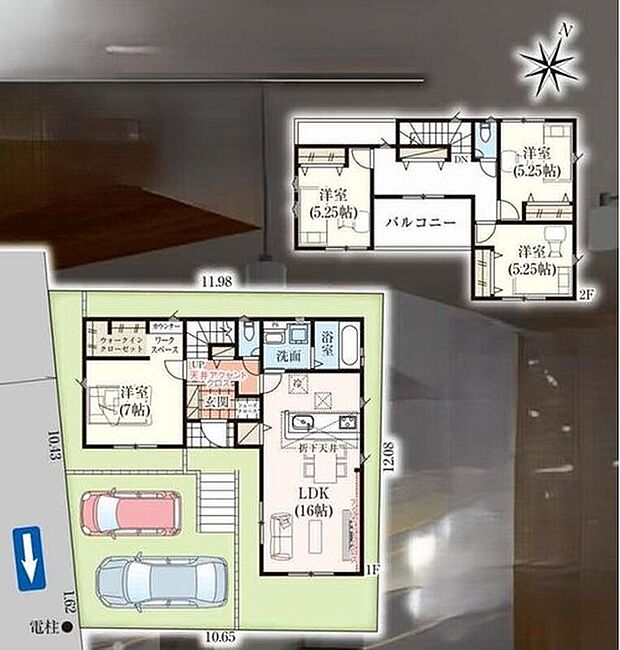 【4LDK】●毎日の負担を軽減し家事効率UPの家事ラク動線設計☆
●居室を通らすバルコニーに出入り可能◎プライバシーに配慮した設計です♪
●カウンター付きのワークスペース完備!お仕事や趣味など使い方が広がります♪