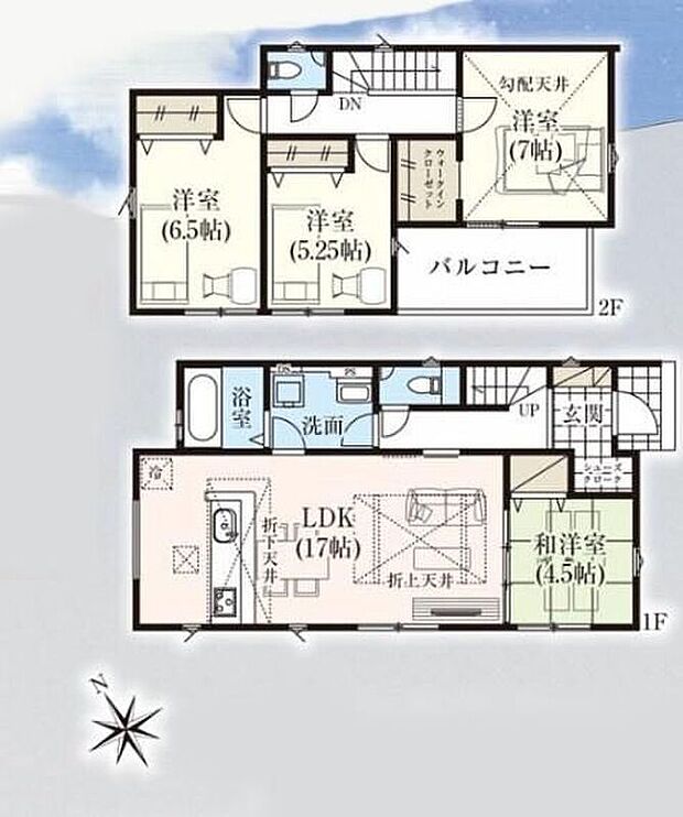 【4LDK】広々とした開放感あふれるリビングです。ゆったり寛げる充分な広さがございますので、ご家族でインテリアのレイアウトを考えるのも楽しみになりそうです♪