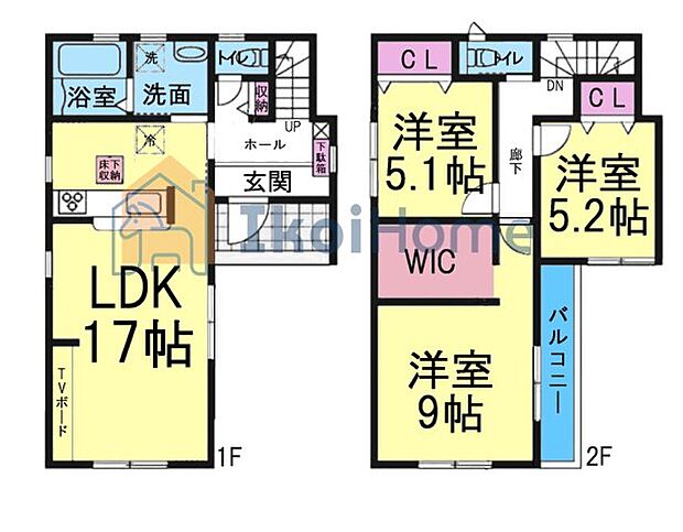 ●年中無休：当日予約可●LDK17帖！2階は洋室3部屋にWICもあり収納豊富です！