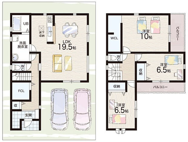 【3LDK】○治田小学校・・・徒歩19分 ○栗東中学校・・・徒歩33分