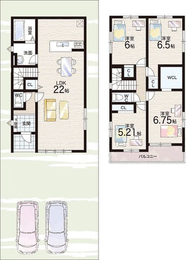 【4LDK】○治田西小学校・・・徒歩7分 ○栗東西中学校・・・徒歩23分
