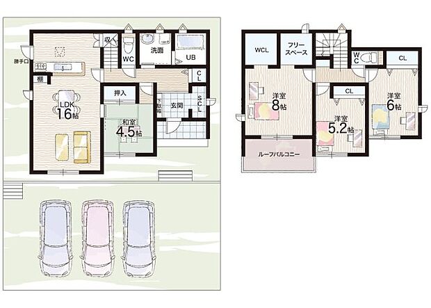 【4LDK】○一身田小学校・・・徒歩10分 ○一身田中学校・・・徒歩9分