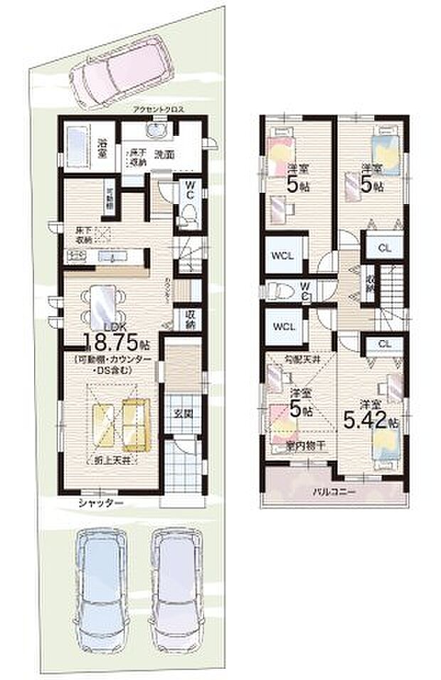 【3LDK】○阪本小学校・・・徒歩15分 ○日吉中学校・・・徒歩24分