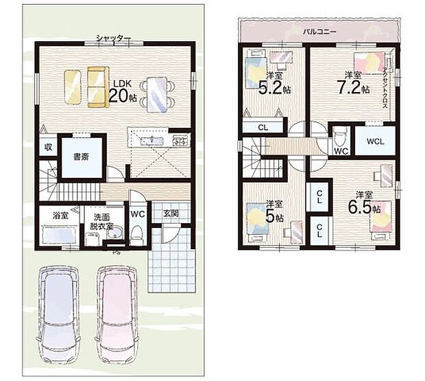 【4LDK+S(納戸)】○桃山南小学校・・・徒歩5分 ○桃山中学校・・・徒歩37分