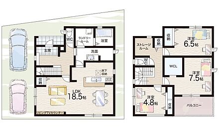 ○堅田小学校・・・徒歩2分 ○堅田中学校・・・徒歩3分 