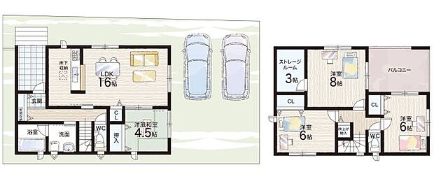 【4LDK+S(納戸)】○志津小学校・・・徒歩15分 ○高穂中学校・・・徒歩27分