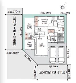○三上小学校・・・徒歩20分 ○野洲中学校・・・徒歩38分 