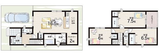 【3LDK】○吉身小学校・・・徒歩12分 ○守山中学校・・・徒歩18分