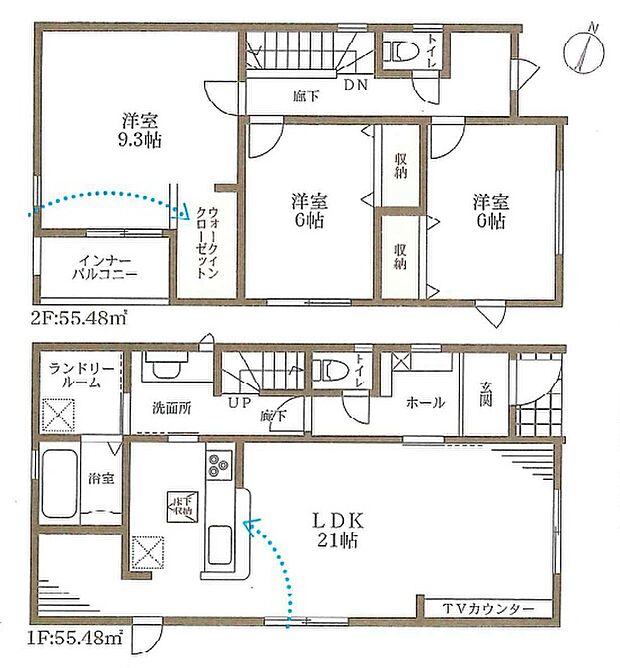 【3LDK】○甲南第一小学校・・・徒歩11分 ○甲南中学校・・・徒歩29分