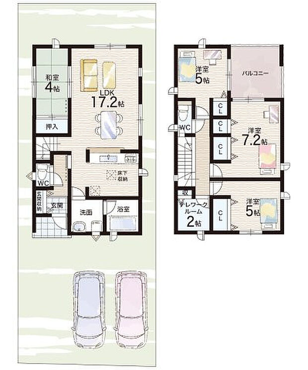 【4LDK+S(納戸)】○塩屋小学校・・・徒歩7分 ○赤穂西中学校・・・徒歩8分