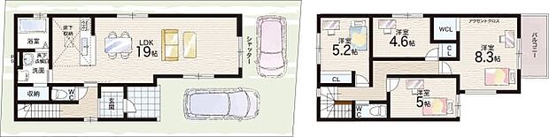 【4LDK】○谷八木小学校・・・徒歩15分 ○大久保中学校・・・徒歩24分