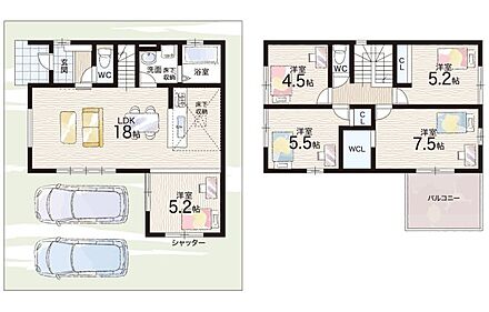 ○荒川小学校・・・徒歩24分 ○山陽中学校・・・徒歩30分 