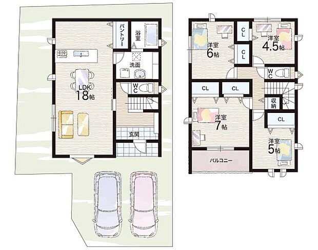 【4LDK】○平岡南小学校・・・徒歩7分 ○平岡南中学校・・・徒歩6分