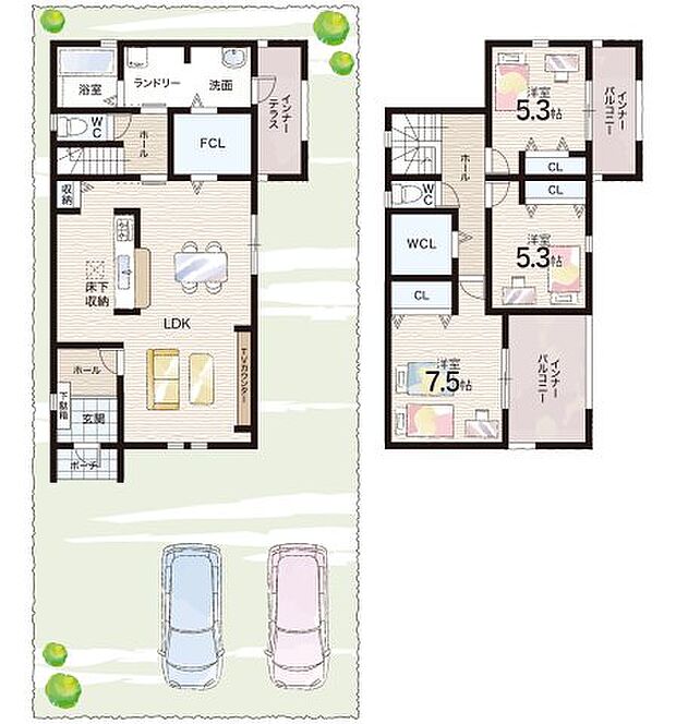 【3LDK】○塩屋小学校・・・徒歩12分 ○赤穂西中学校・・・徒歩17分