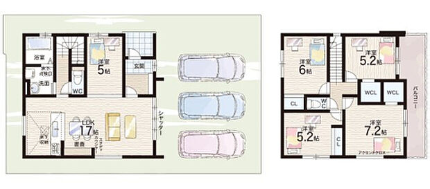 【5LDK】○塩屋北小学校・・・徒歩8分 ○塩屋中学校・・・徒歩22分