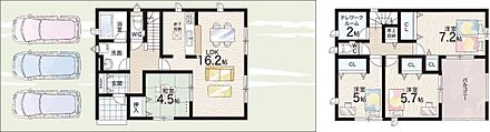 ○加茂小学校・・・徒歩14分 ○青雲中学校・・・徒歩26分 