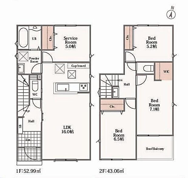(4号棟)、価格3080万円、3LDK+S、土地面積154.55m2、建物面積96.05m2