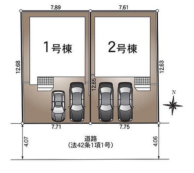 南面道路で開けているので日当たり良好な立地です♪