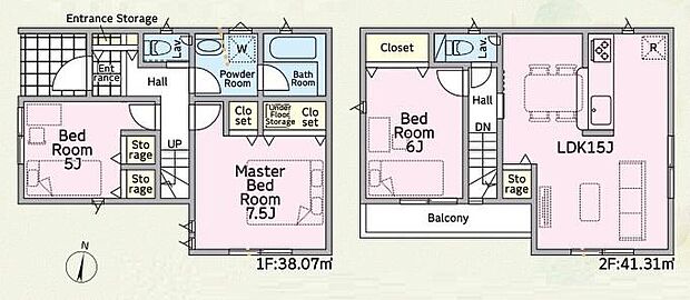 (1号棟)、価格2690万円、3LDK、土地面積82.2m2、建物面積79.38m2