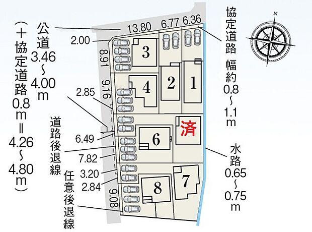 全８頭分譲♪２方向に道路があり、暮らしに光を届けてくれます