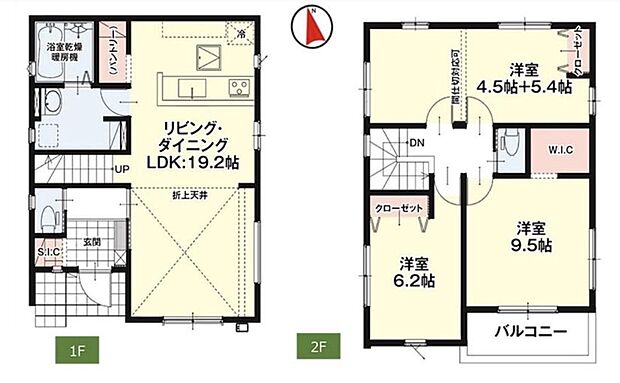 【3LDK】大空間約19.2帖のリビング♪
食料のストックに便利なパントリー付き♪
洋室約9.9帖の部屋を2つに分けられます♪
収納便利なSICやWIC付き♪
日当たり良好な南側バルコニー♪
