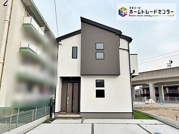 【現地外観写真】【7号棟】名鉄西尾線「桜井」駅徒歩９分！保育園や小学校、中学校が徒歩１３分圏内♪