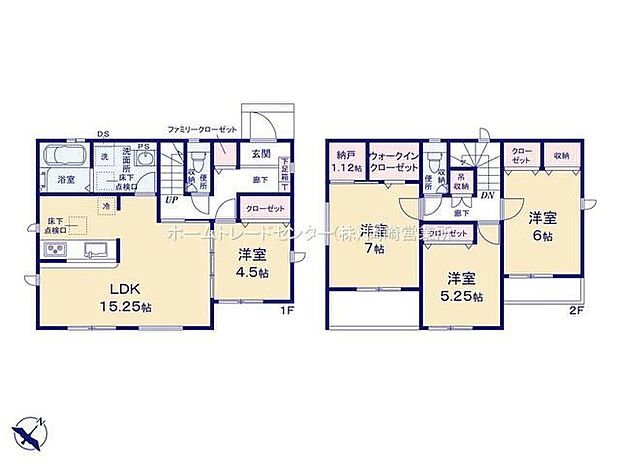 【4LDK+S】◇リビングには洋室が隣接☆リビングと一体利用が可能で多用途に使用できます♪◇家事動線がスムーズな水回り集約設計です◎◇全居室南東向き☆◇バルコニー２か所付き♪