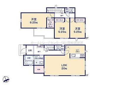 LDK２０帖で広々♪家族みんなでくつろげます☆２階は全て南西向きの部屋で日当たりを考えた配置☆各居室収納でお部屋もスッキリ片付きます☆奥行きあるバルコニーで多用途に使用できます♪ 