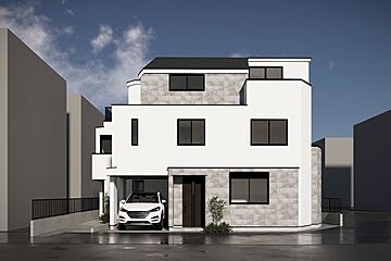 新宿区市谷加賀町2丁目・新築戸建 外観