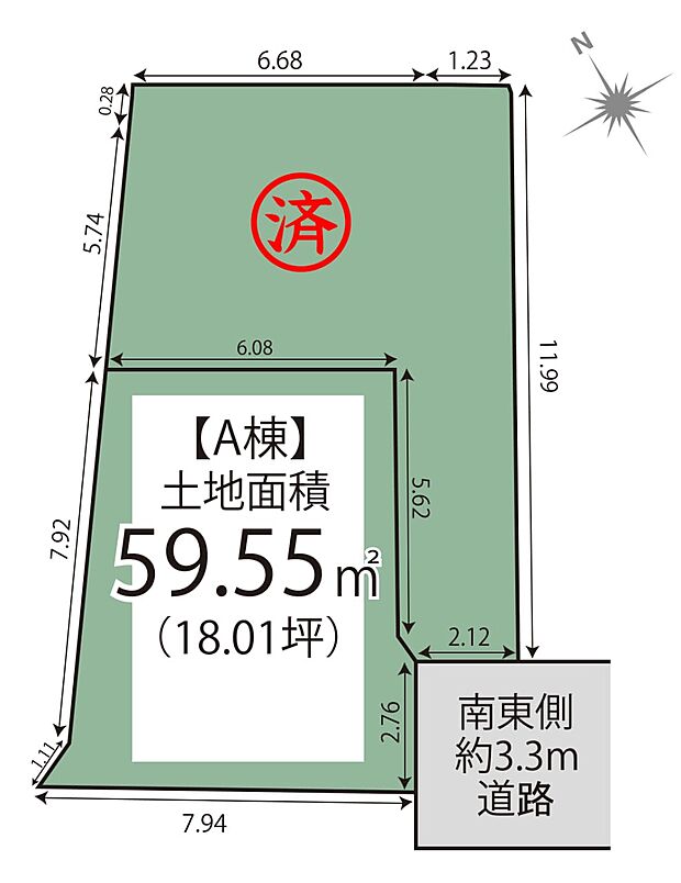 【区画図】  最終1棟です。