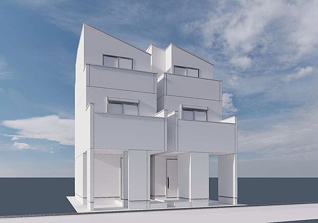 【外観パース図】【完成イメージパース】