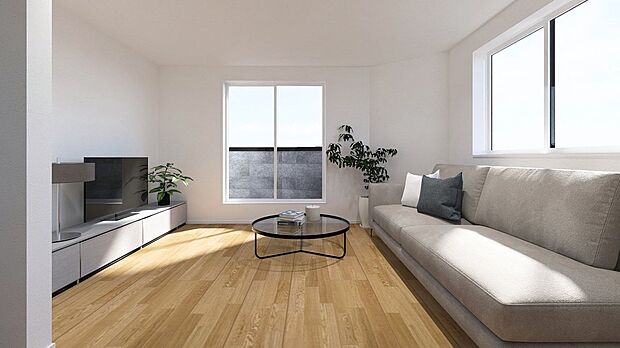 【完成予想図(内観)】【B号棟内観イメージパース】※掲載の家具・家電はイメージであり、販売価格には含まれません。