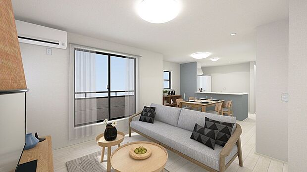 【完成予想図（内観）】【内観イメージパース】