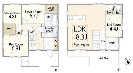 【間取図    使い勝手の良い3LDK＋S（納戸）プラン。ゆとりある居室に加え、多目的に使えるスペースが暮らしをより便利にします。 